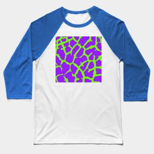 Giraffe Print Mint Amethyst Baseball T-Shirt